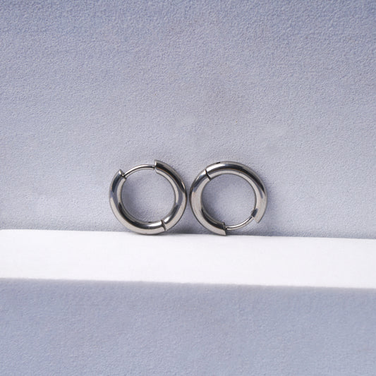 HOOPS SILVER (2 pcs)