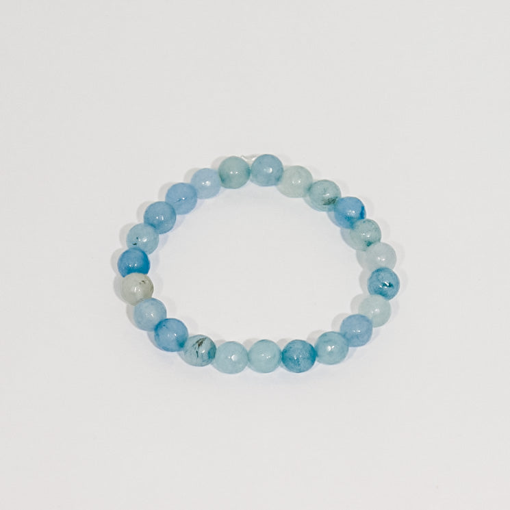 ONYX BEADED BRACELET | BLUE